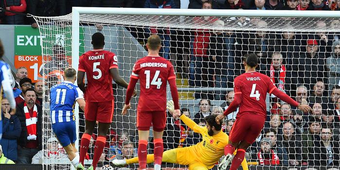  利物浦主场闷平布莱顿，争冠形势急转直下  